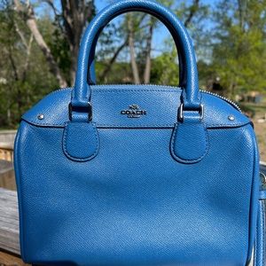 Coach Mini Bennett Royal Blue Satchel Crossbody Women’s Bag Used - F57521